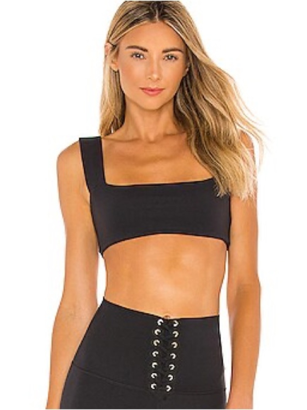WeWoreWhat Bandeau Bra Top Black Size Large New without tags